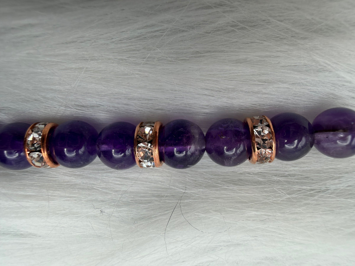 Genuine Amethyst Gemstone Picture Clip