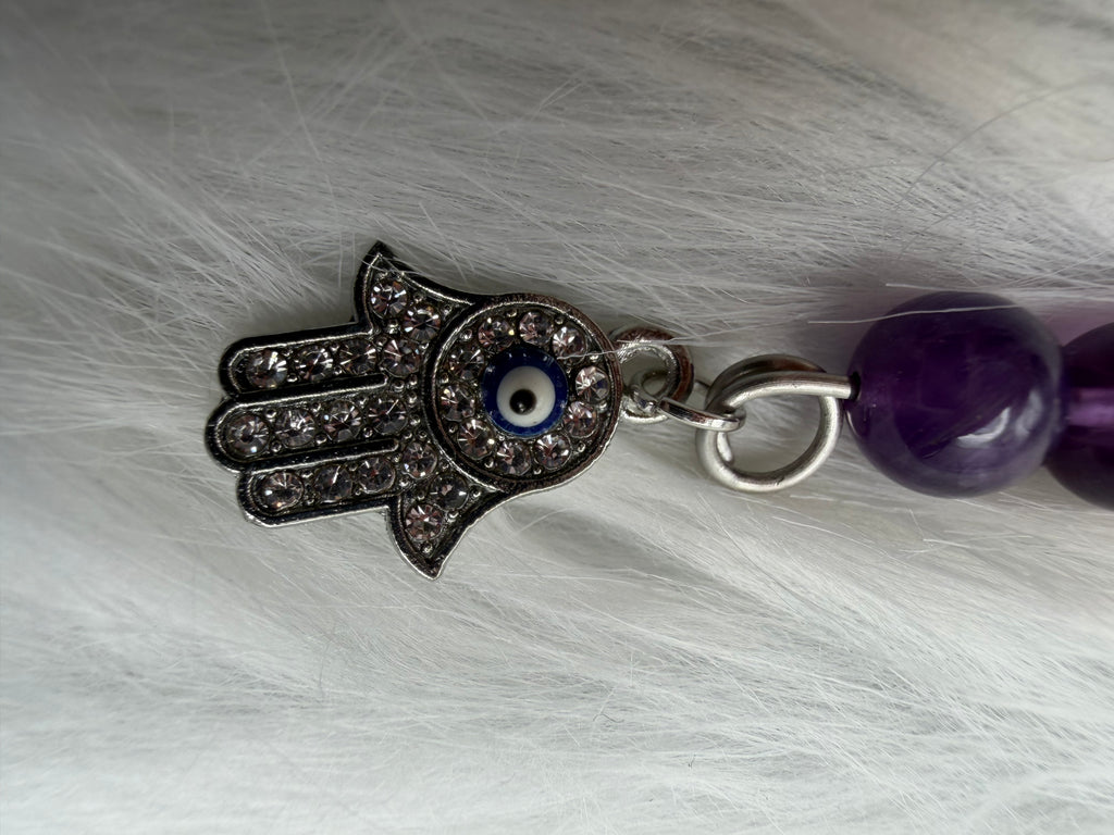 Genuine Amethyst Gemstone Picture Clip