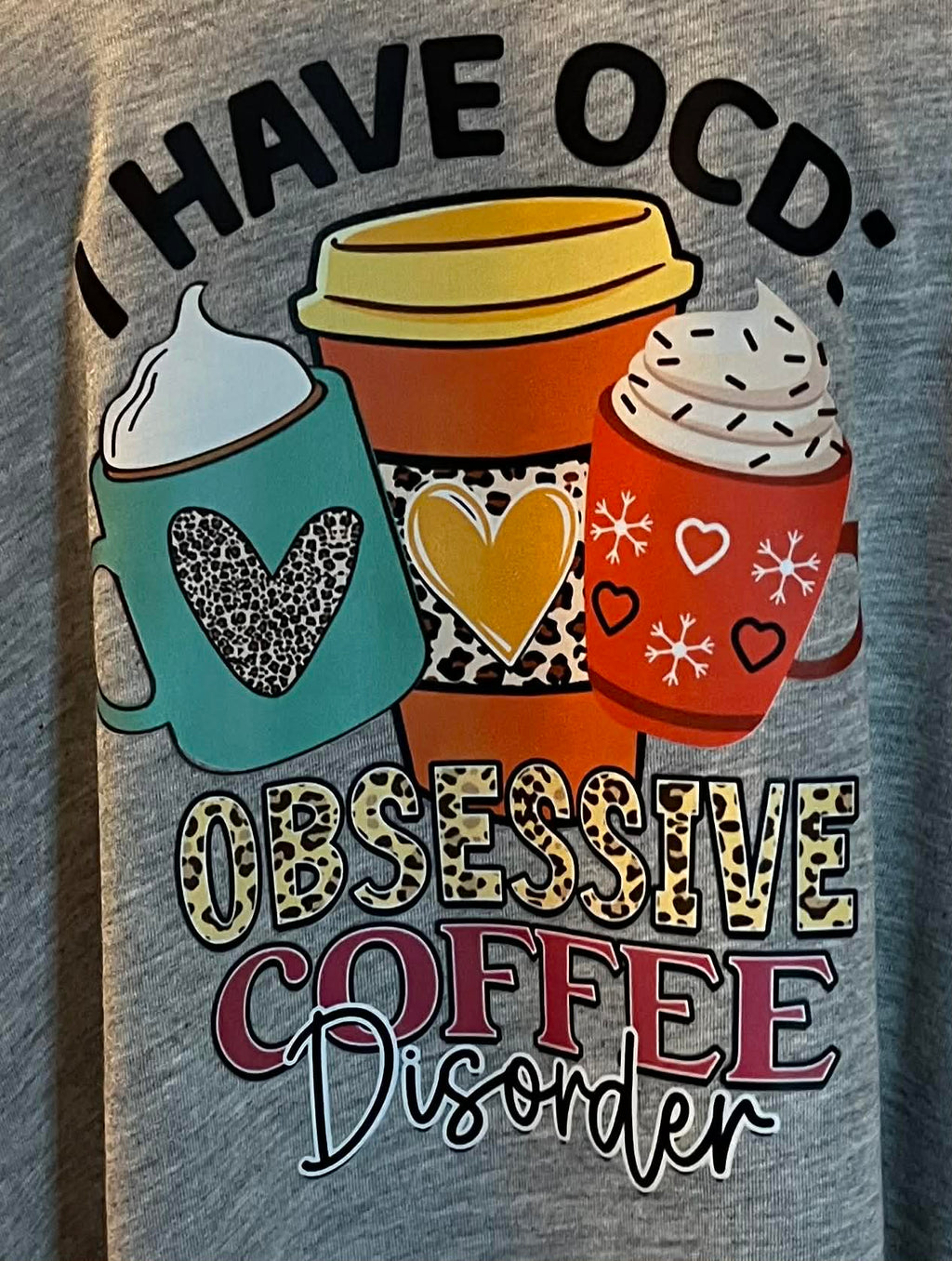 Funny Coffee Lover Women’s Racerback Tank Top – “Have OCD? Great! Coffee Understands”