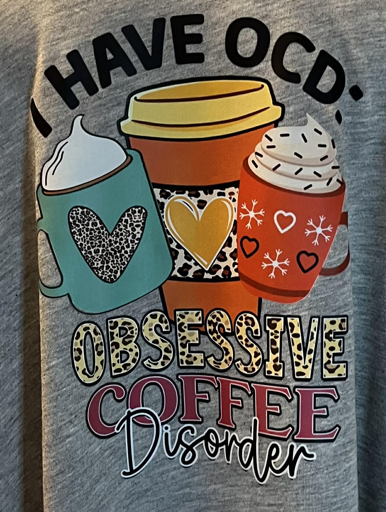 Funny Coffee Lover Women’s Racerback Tank Top – “Have OCD? Great! Coffee Understands”
