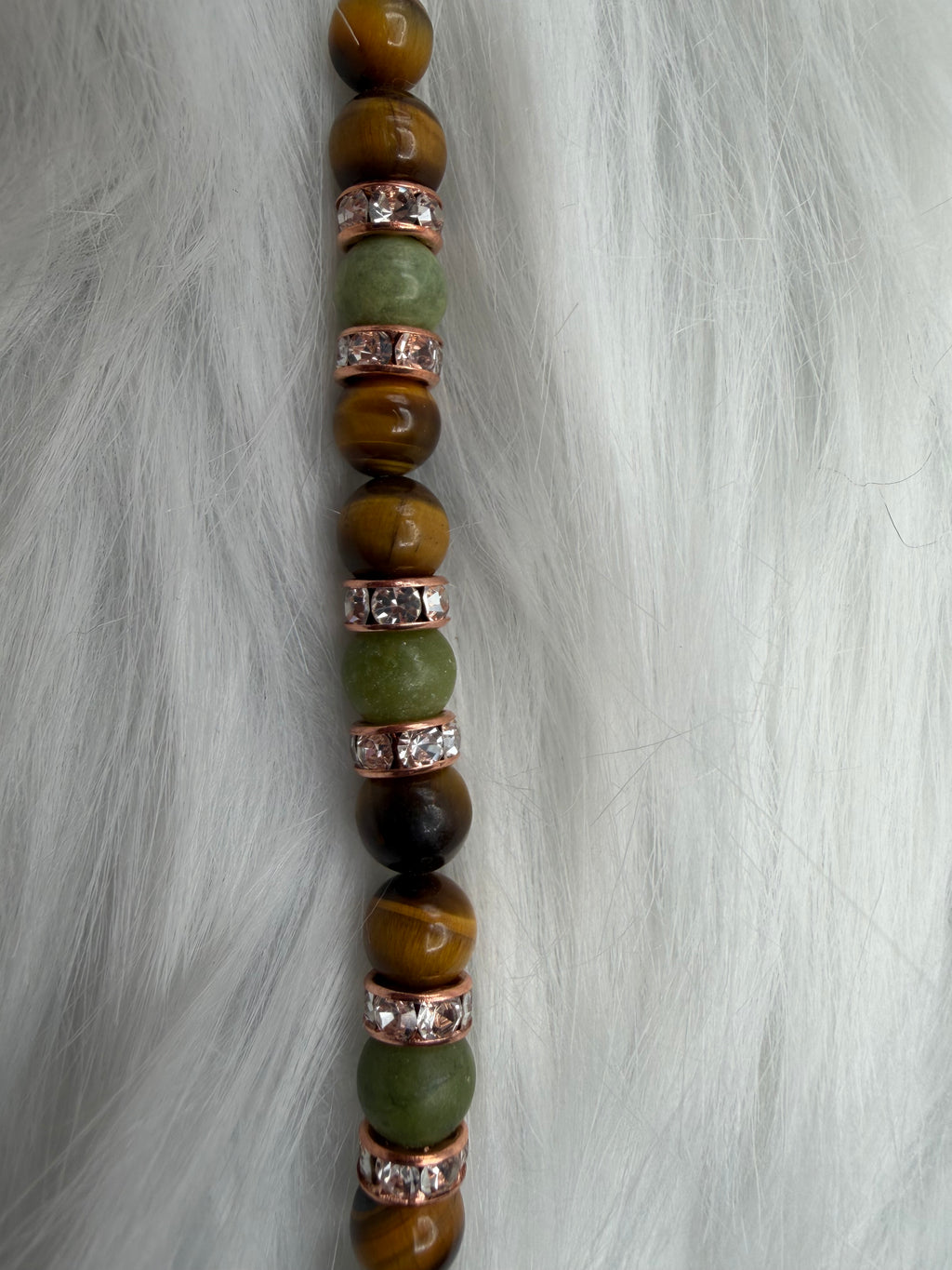 Tiger’s Eye & Southern Chinese Jade Picture Clip