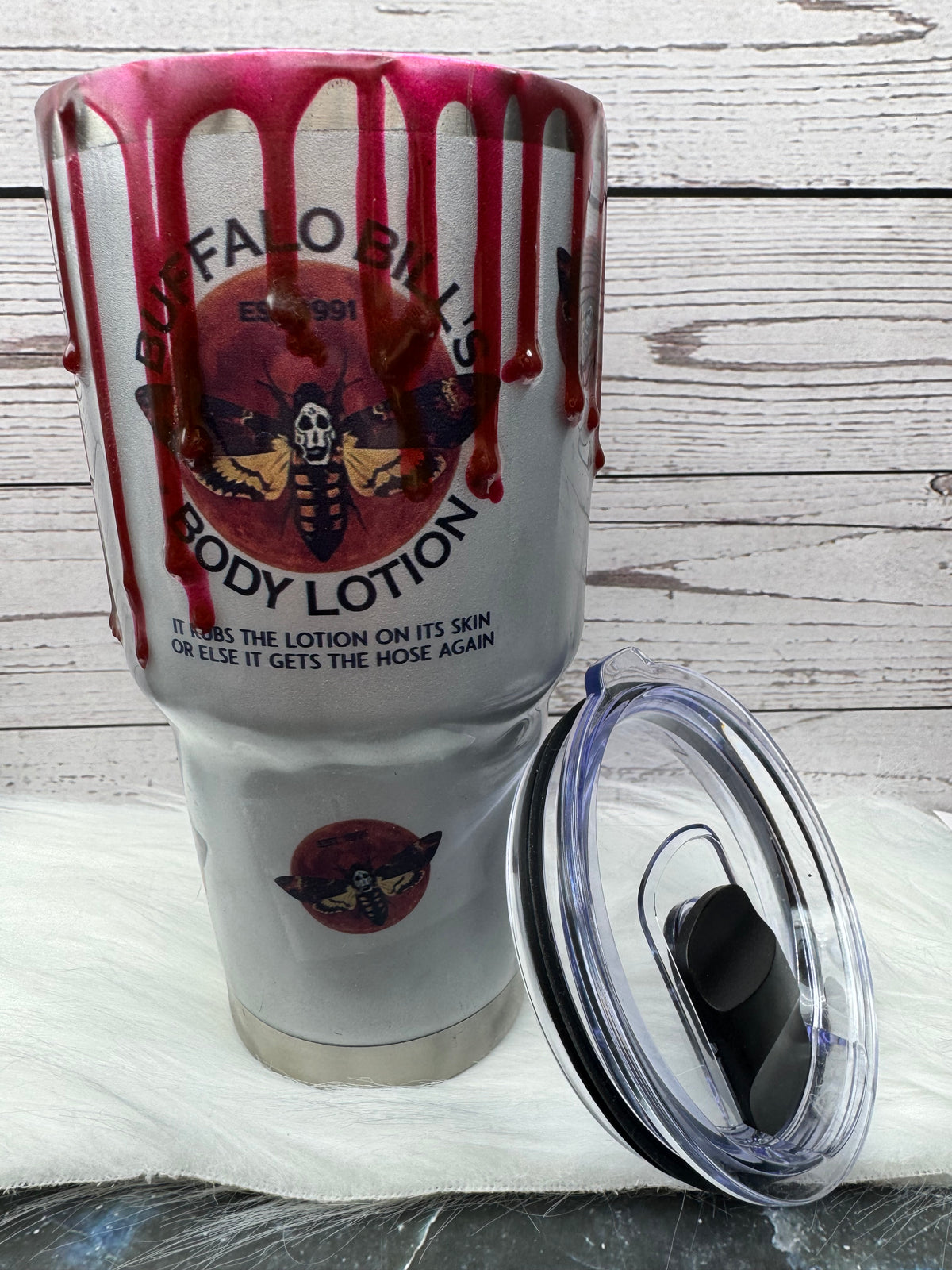 Horror Body Lotion 30oz Stainless Steel Tumbler – Customizable