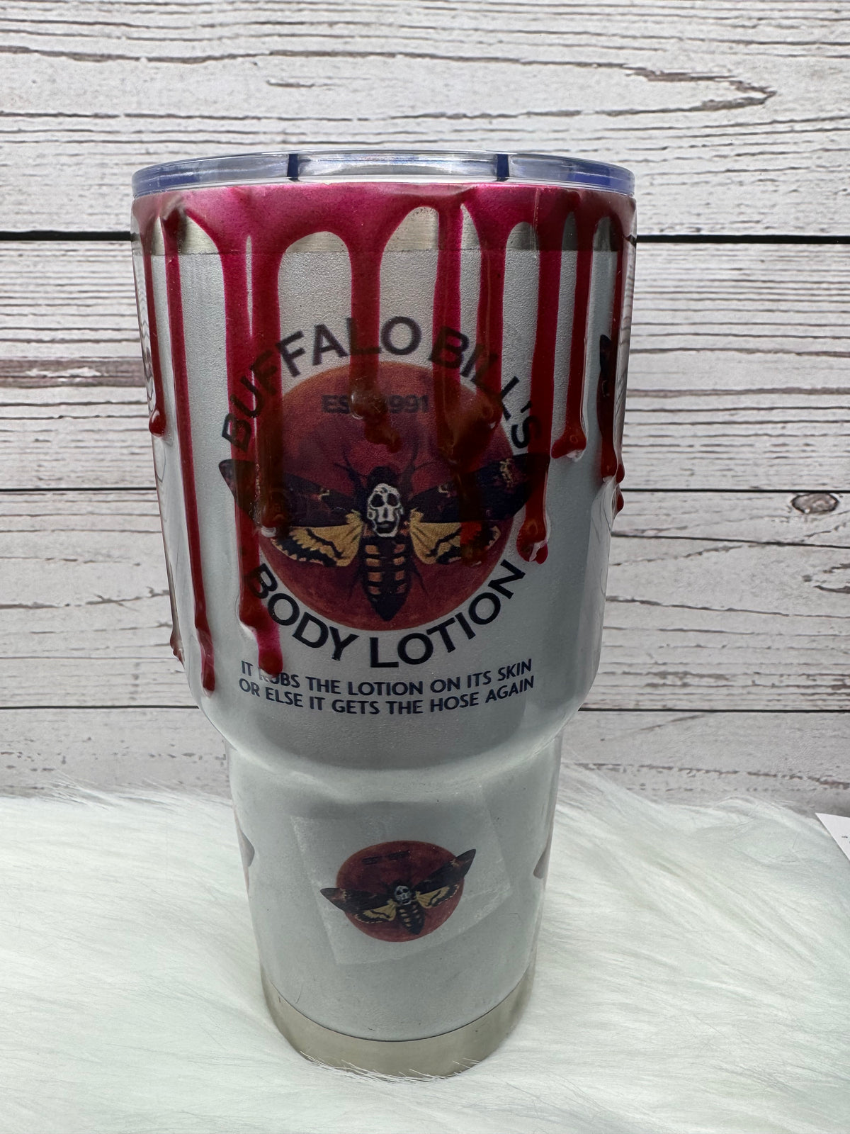 Horror Body Lotion 30oz Stainless Steel Tumbler – Customizable