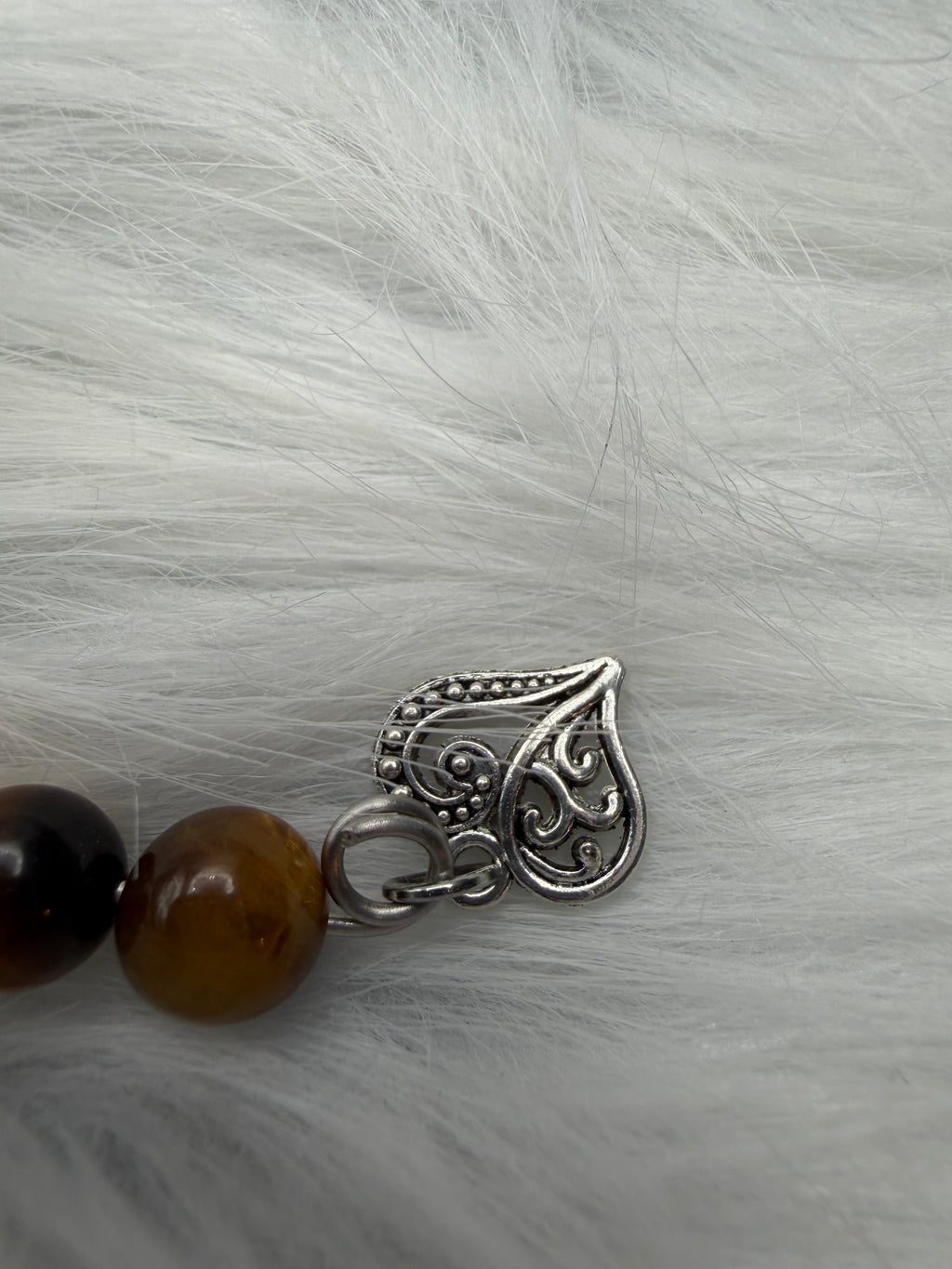 Tiger’s Eye & Southern Chinese Jade Picture Clip