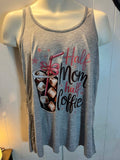 Half Mom, Half Coffee Tank Top – Size XL