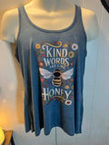 Kind Words Are Like Honey Bee Tank Top – Size Large