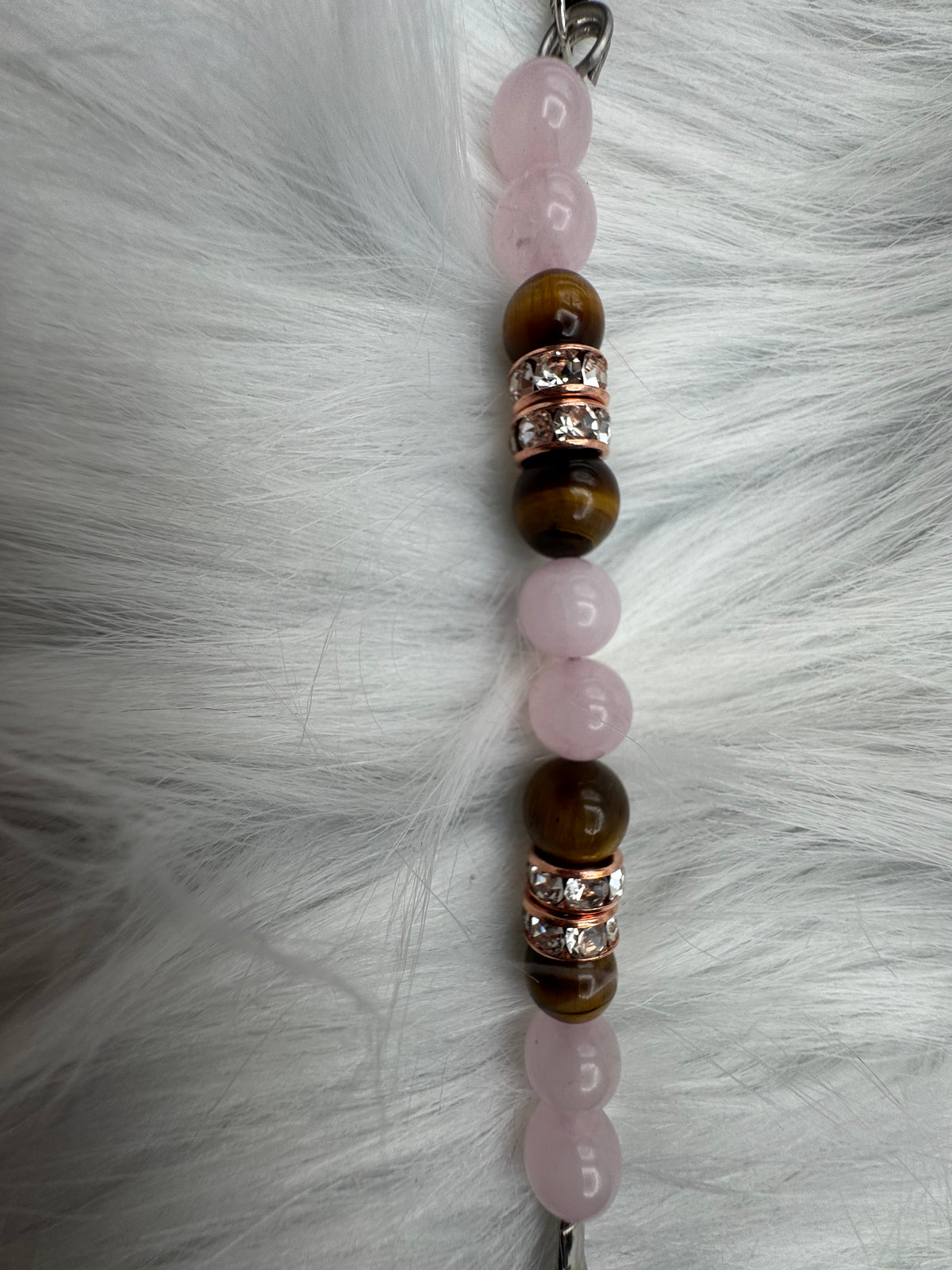 Rose Quartz & Tiger’s Eye Picture Clip