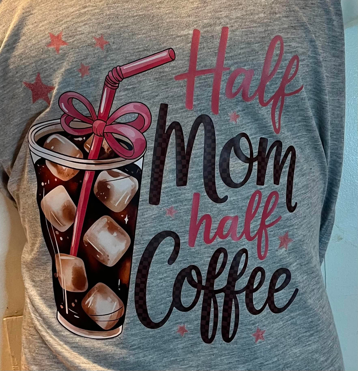 Half Mom, Half Coffee Tank Top – Size XL